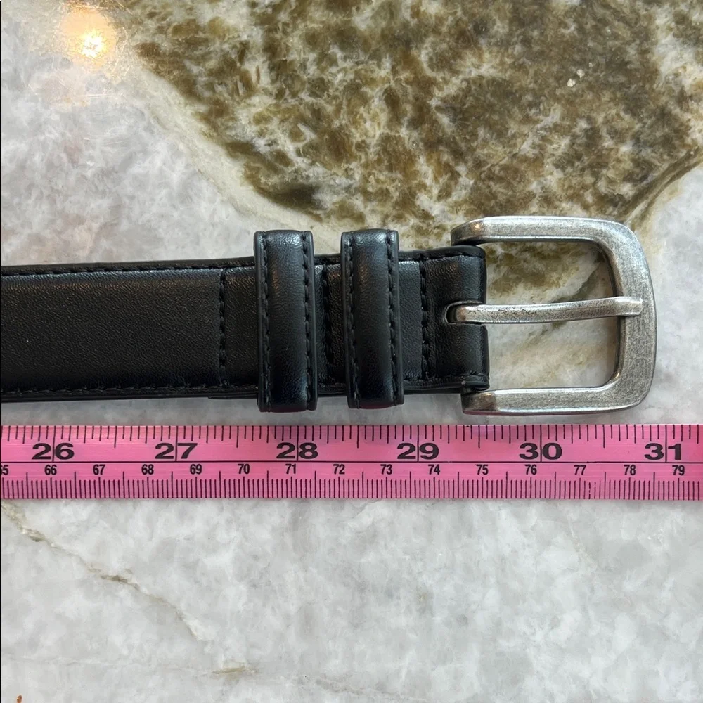 Black boy’s Belt with silver buckle